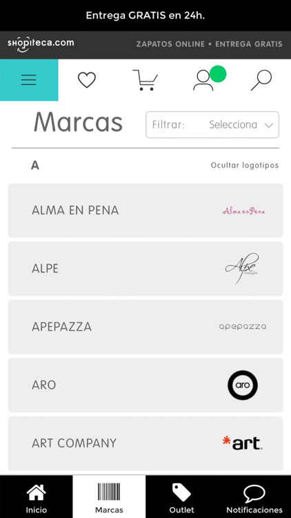 Shopiteca, zapatos online 24h