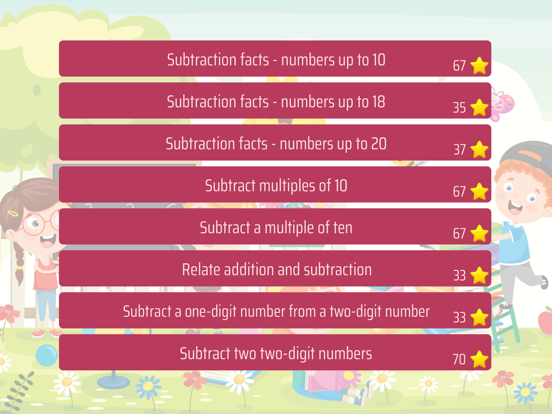 Screenshot #4 pour First grade Math - Subtraction