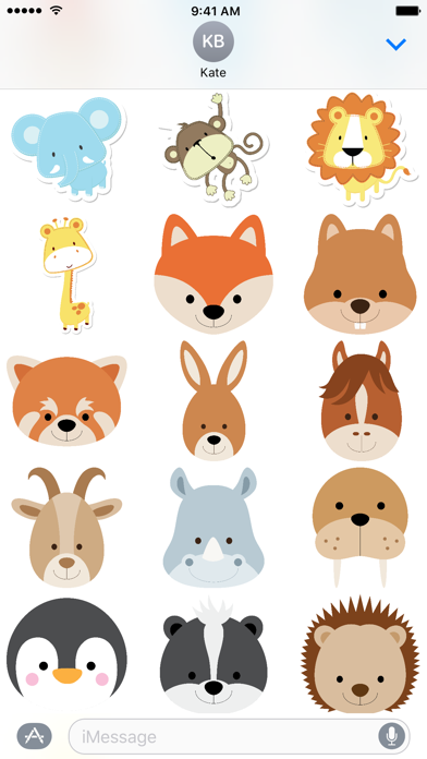 Cute Animal Friends Stickersのおすすめ画像5