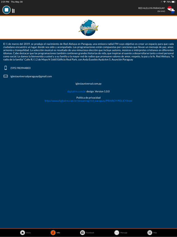 Screenshot #5 pour Red Aleluya Paraguay