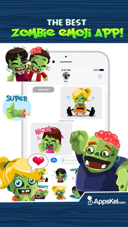Zombies Emoji Stickers App