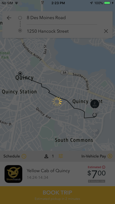 Yellow Cab of Quincy Screenshot
