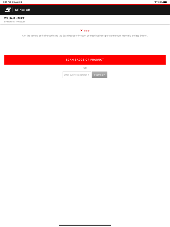 Snap-on Scan Order iPad screenshot 3 - Business app