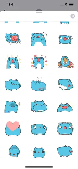 Game screenshot Animated Blue Cat MeowMoji apk