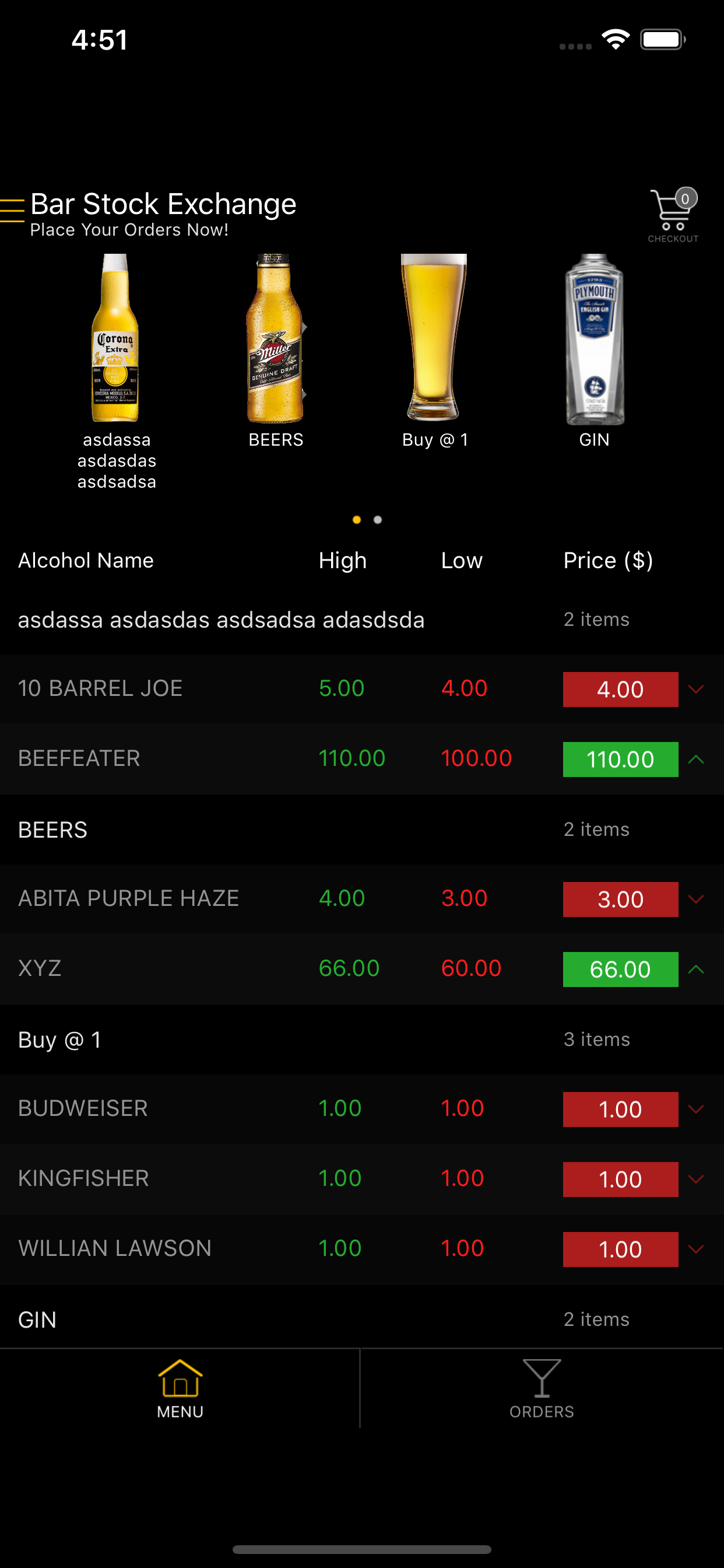Bar Stock Exchange