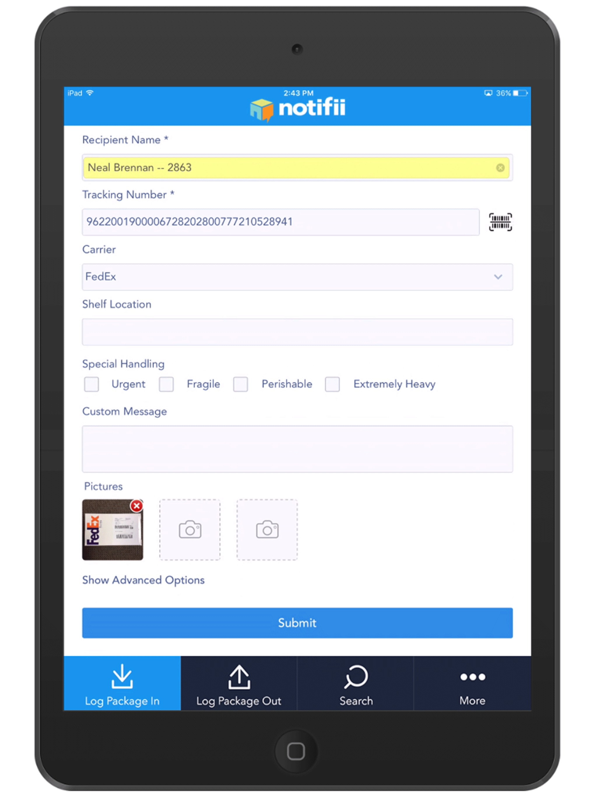 Notifii Track