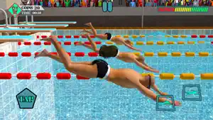 Real Summer Swimming Pool Race screenshot 1
