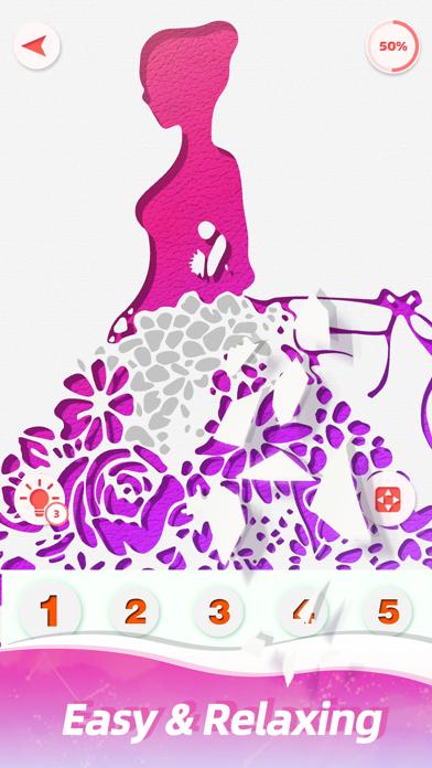 Screenshot #2 pour Paper Art - Coloring Art Games