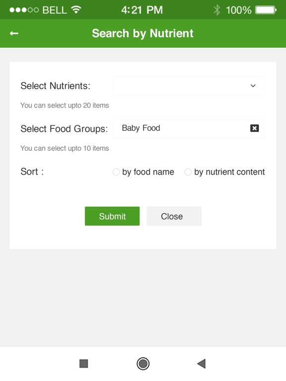 Screenshot #6 pour Nutrition Facts and Diet Plans