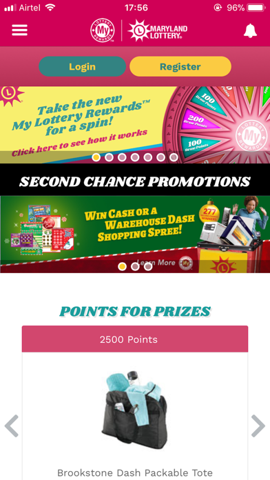 Screenshot #1 pour MD Lottery-My Lottery Rewards