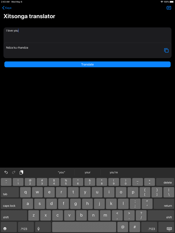 Screenshot #6 pour Xitsonga Dictionary
