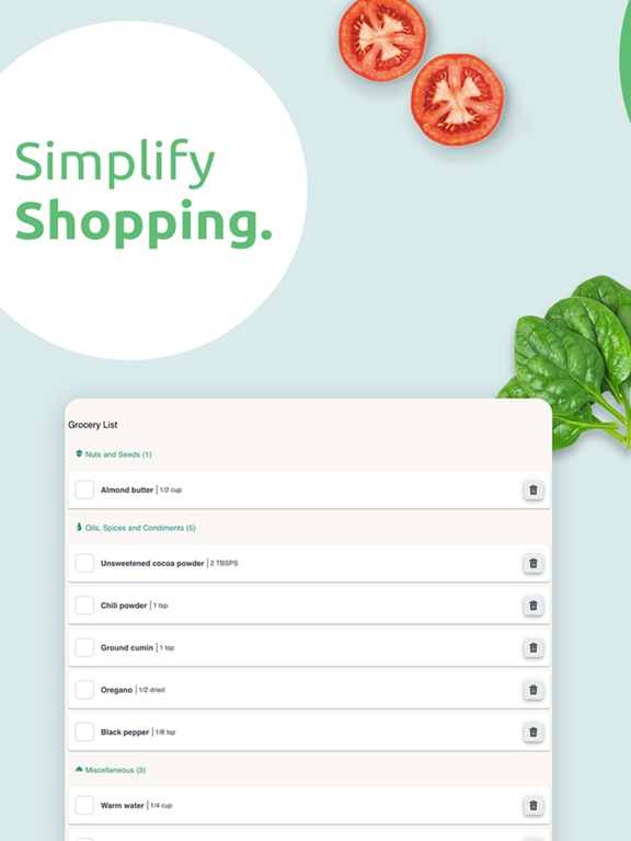 Vegetarian Meal Plan & Recipes iPad screenshot 5 - Food & Drink app