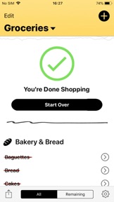 Grocery & Shopping List screenshot