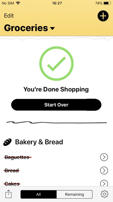 Screenshot #2 pour Grocery & Shopping List