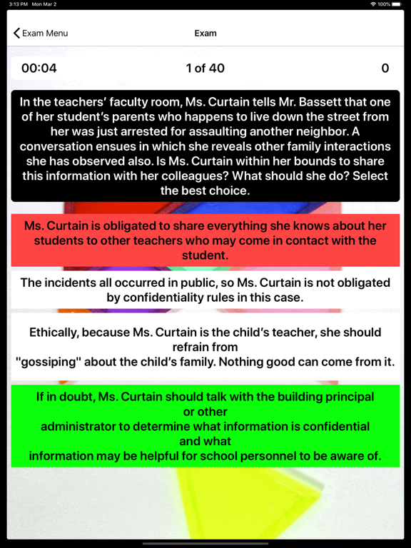 Screenshot #6 pour Praxis II PLT 5 9 Exam Prep