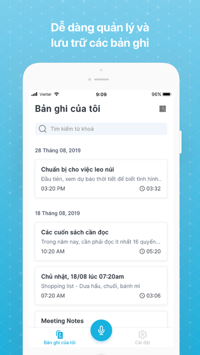 Viettel Voice Note Screenshot