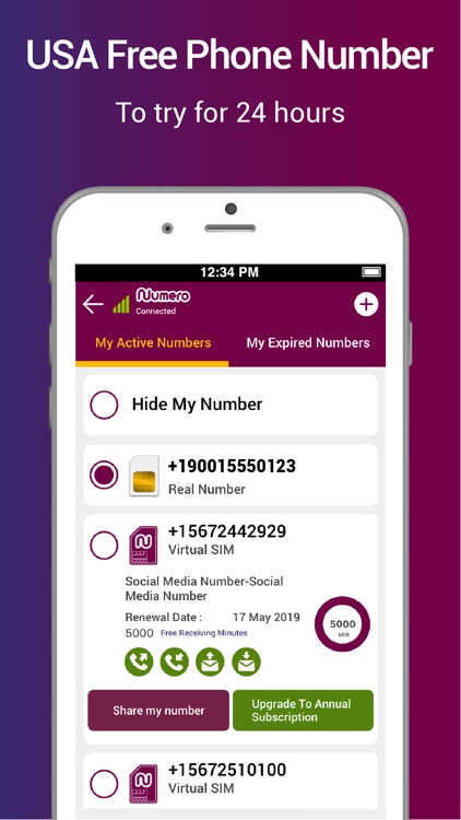 Numero: Virtual Second Number