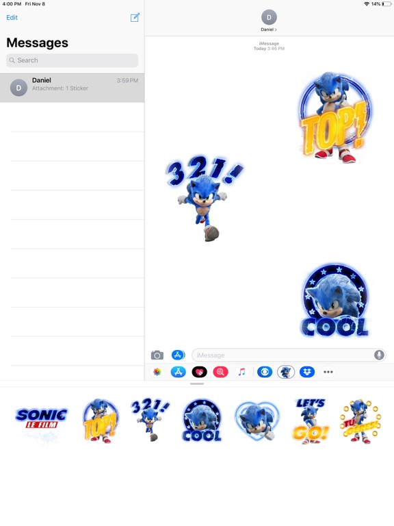 Screenshot #6 pour Sonic Le Film - Stickers