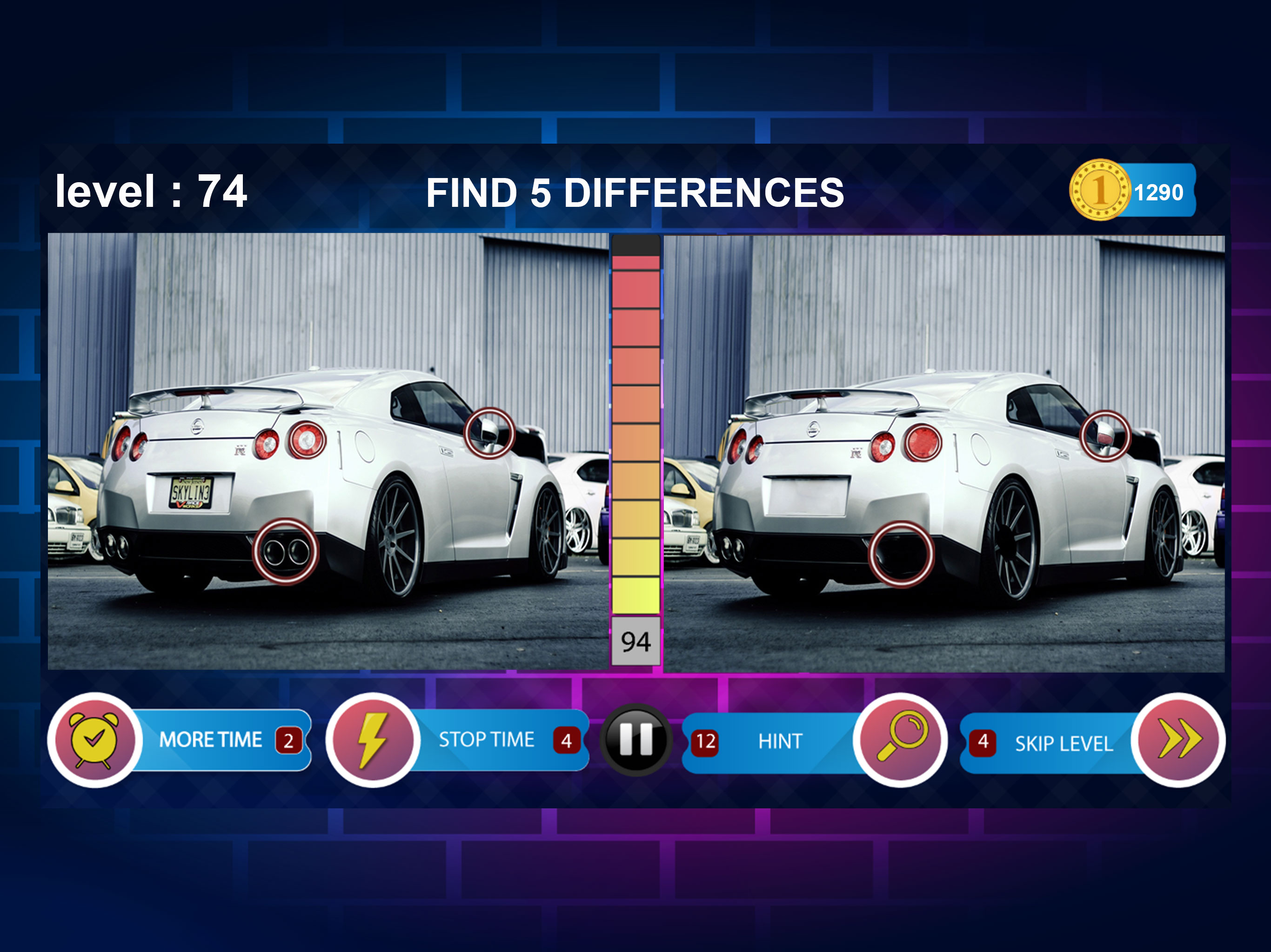 Five Difference 1000 Levels
