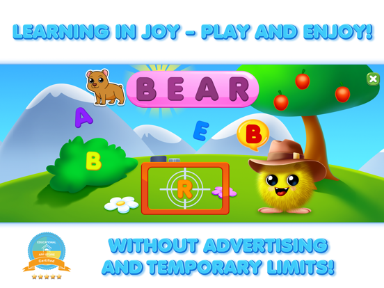 Kinderspellen:leer ABC-letters iPad app afbeelding 5