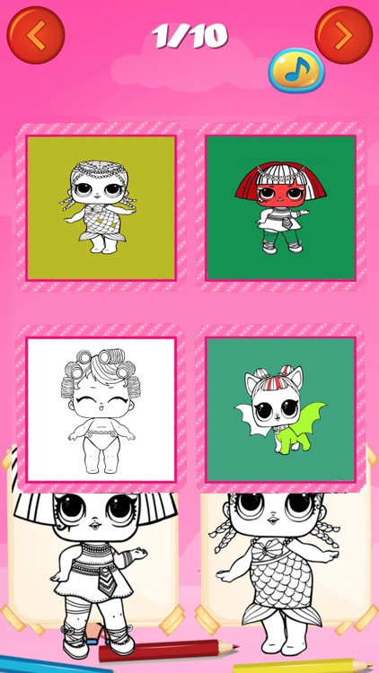 LOL Dolls Coloring Book