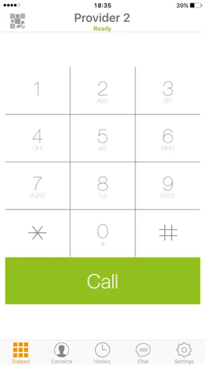 Zoiper Lite voip soft phone screenshot 1