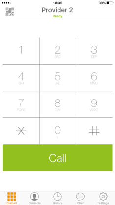 Zoiper Lite voip soft phone screenshot 1