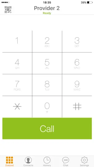 Скриншот Zoiper Lite Voip Soft Phone на iPhone 1