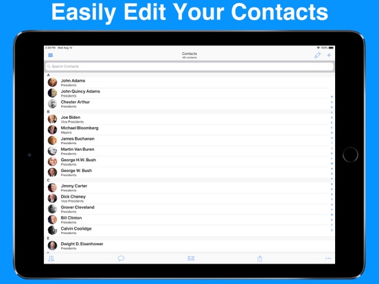 A2Z Contacts - Contact Manager, Edit Groups, Send Group Emails & Text Messages screenshot