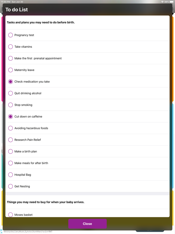 Pregnancy Tracker Your Journey iPad screenshot 7 - Medical app