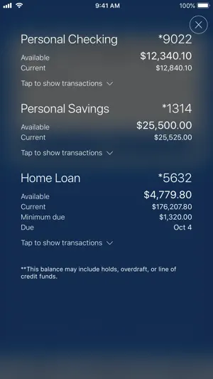 Heritage Bank Mobile Banking screenshot 1