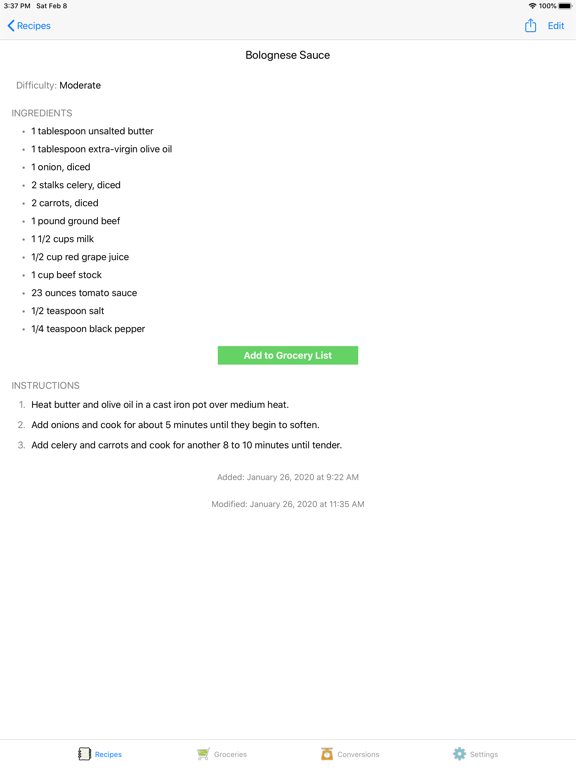 Screenshot #5 pour Cumin Recipe Organizer