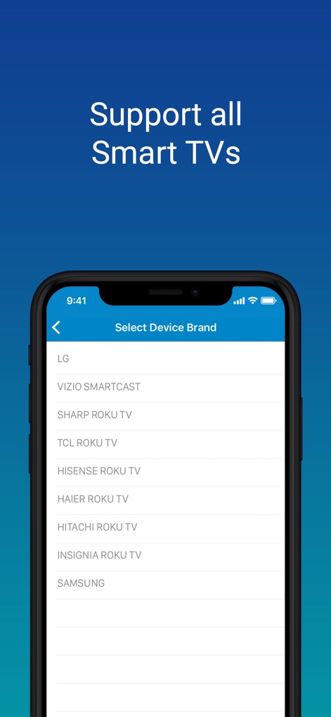 SURE Universal Smart TV Remote - This tool simplifies home entertainment by allowing users to select from a broad range of smart TV brands like LG and Samsung, ensuring universal compatibility.