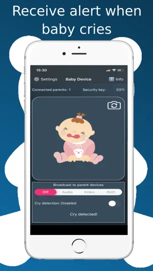 Captura de pantalla de Simple Baby Monitor en iPhone 3