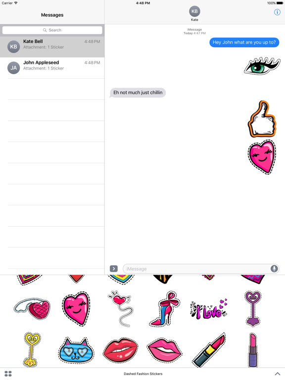 Screenshot #4 pour Dashed Fashion Stickers