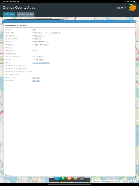 OCFL Atlas iPad screenshot 4 - Utilities app