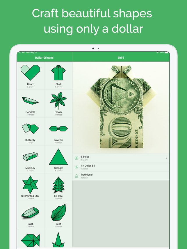 ‎Dollar Bill Origami Screenshot