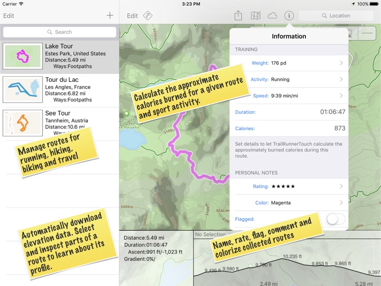 TrailRunner touch — GPX Editor