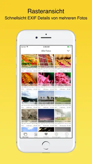 Screenshot von Exif Viewer LITE Von Fluntro auf dem iPhone 6