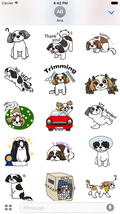 Sweet Shih Tzu Dog Sticker