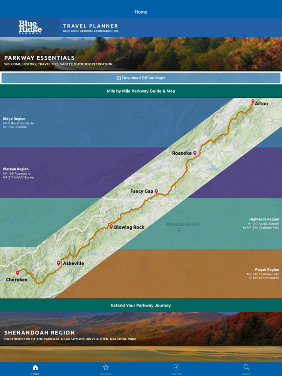 Screenshot #4 pour Blue Ridge Pkwy Travel Planner