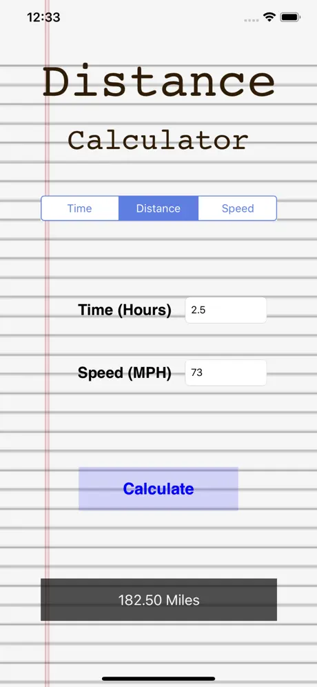 Distance Speed Time Calculator