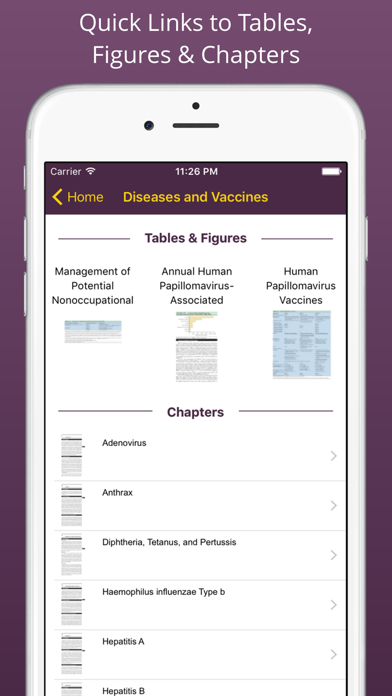 The Vaccine Handbook App Screenshot