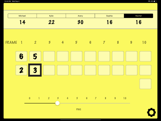 Bowling Score Calculator iPad screenshot 3 - Sports app