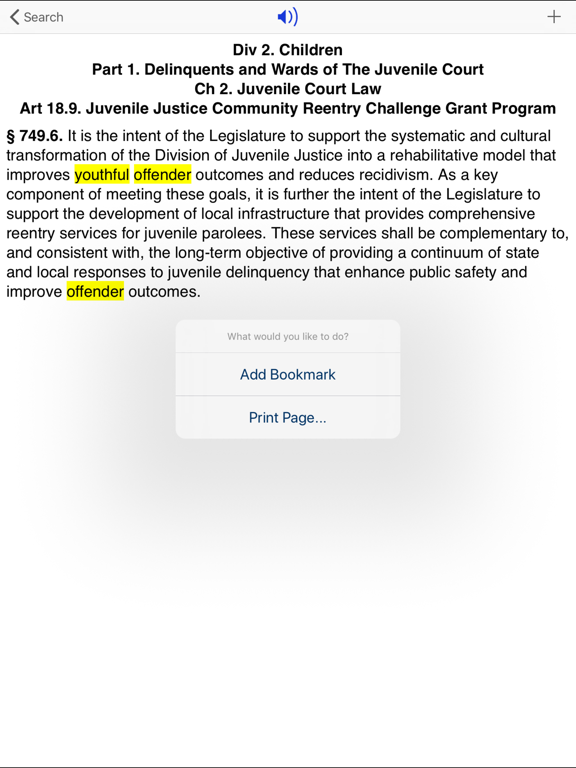 CA Welfare & Institutions 2026 iPad screenshot 4 - Reference app