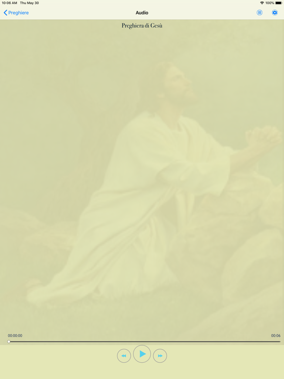 Rosario italiano audio offline iPad screenshot 7 - Education app