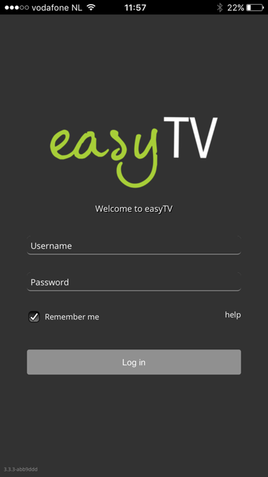 easyTV for iPhone Screenshot