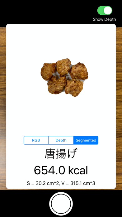 Screenshot #3 pour DepthCalorieCam