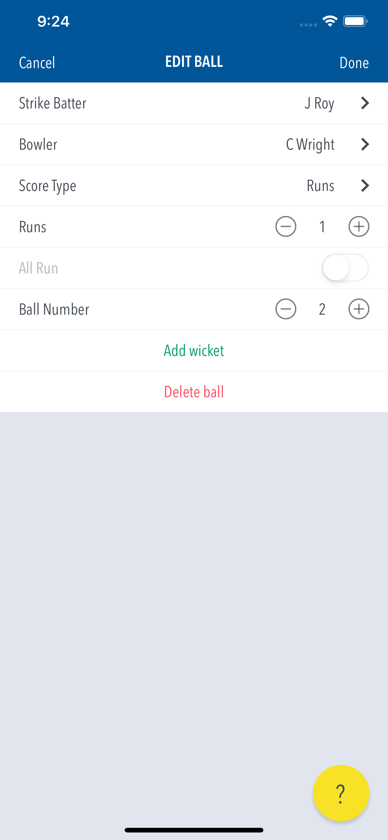 Play-Cricket Scorer screenshot 2