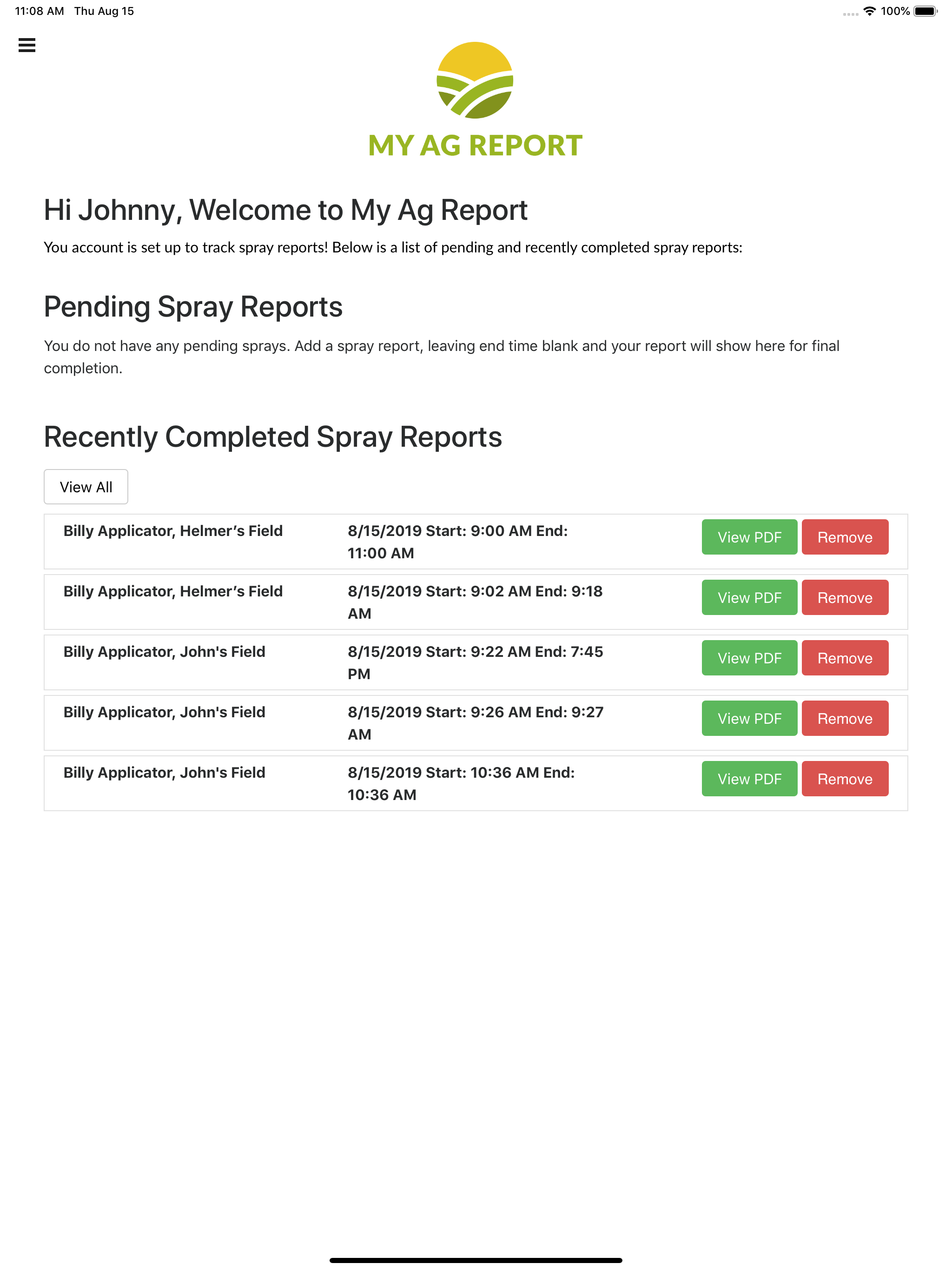 My Ag Report